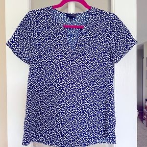 The Limited Polka Dot Short Sleeve Top Small